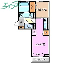 Felice 1LDKの間取図画像