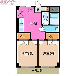 NEXTAGEA 2Kの間取図画像