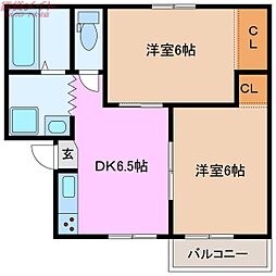 間取図画像 2DK