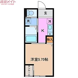 FOREST COURT NORTH 1Kの間取図画像