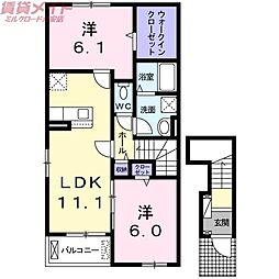 ベルコリーヌ・Ｋ 2階/-