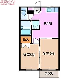 ハイツリバーアイランドD 1階