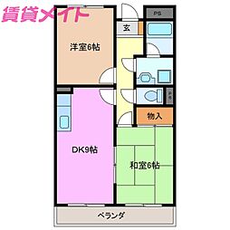 グランメール27 2LDKの間取図画像