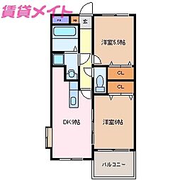 サンヒルズII 2階