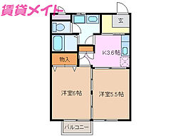 ラフォーレ大治田2 2階