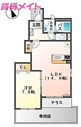 サンコートあすなろＡ棟 1階