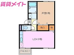 シャルムマスダ1A 1LDKの間取図画像