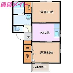 フォーレスA 2階