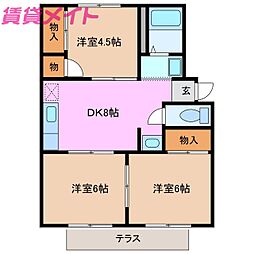シャメルハイツ 1階/-