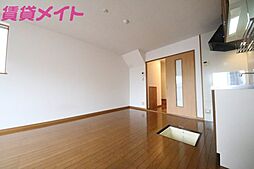 近鉄名古屋線 箕田駅 徒歩5分の賃貸テラスハウス 1階2DKのリビング/ダイニング