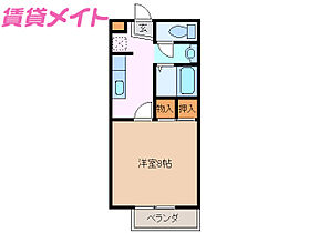 三重県鈴鹿市平野町（賃貸アパート1K・2階・28.56㎡） その2