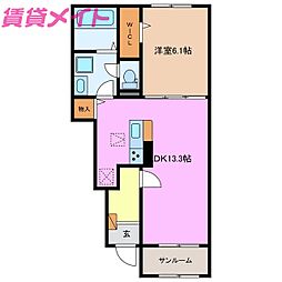 リリックハイム　Ａ棟 1階