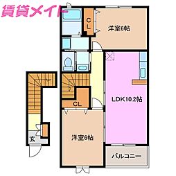 オーデンハオス　Ａ棟 2階