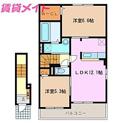 ショコラハウスＡ 2階