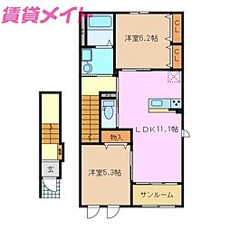 ラリュール 2階