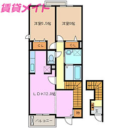 プロヴァンスみなみ山A 2階