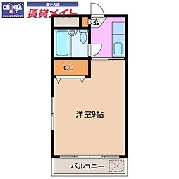 カーサドゥーズ 2階/-
