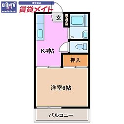 間取図画像 1K