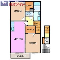 メゾン・フレ−シュ　Ｂ棟 2階