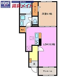 シェルト　クレーテ津　Ａ 1階