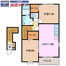 間取図画像 2LDK