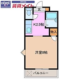 ハートピアツインズWEST 1Kの間取図画像