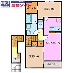 ミ　カーサ 2階/-