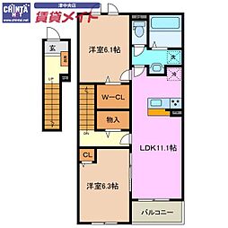 間取図画像 2LDK