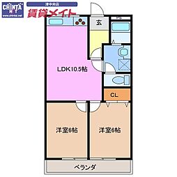 間取図画像 2LDK