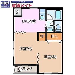 津興第二ビル 3階/-