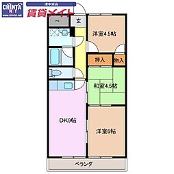 リパルティーレ津新町 B棟 2階/-