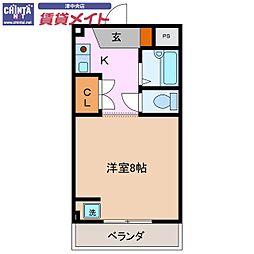 エクセルコート5 ワンルームの間取図画像