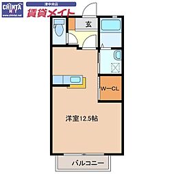 ピュアレジデンス ワンルームの間取図画像