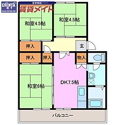 上浜団地2号棟 8階/-