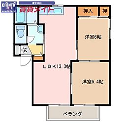 パインコート ワコー 2階/-