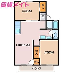セジュールHanano B 2階