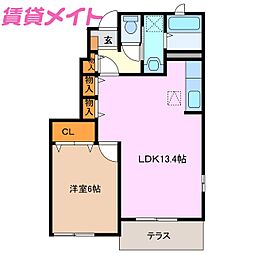 間取図画像 1LDK