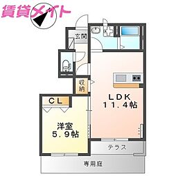 ベルシーナ鈴鹿Ａ 1階