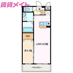 アイティーオーレジデンス東旭が丘 1LDKの間取図画像