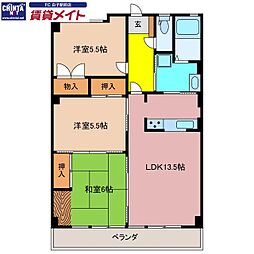 メゾン光洋白子駅前 3LDKの間取図画像