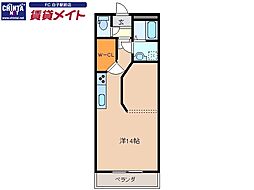 グランシャリオ ワンルームの間取図画像