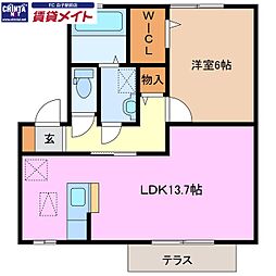 シダーフィールド A 1階/-