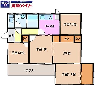 間取り：224008433858
