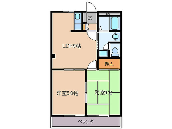 ロイヤルヒルズ 103｜三重県度会郡度会町葛原(賃貸アパート2LDK・1階・44.88㎡)の写真 その2