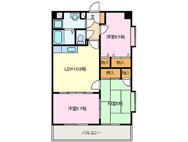 同じ建物の物件間取り写真 - ID:224004748512