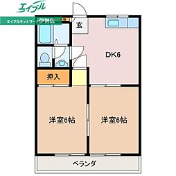 間取図画像 2DK