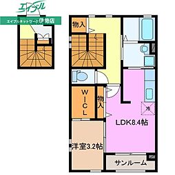 ボワリジエールB 2階