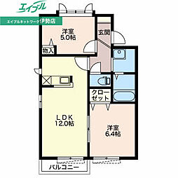 セゾンクレールB 2階/-