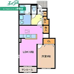 アウローラ　Ａ 1階