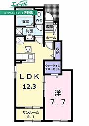 グランドニューファイブIII 1階/-